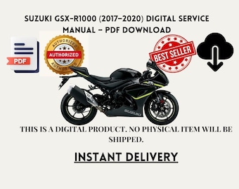 2011-23 Suzuki Gsxr 600/750 Shop/service Manuel - Etsy