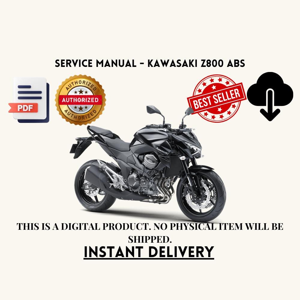 とと Service Manual - 2013 Kawasaki Z800 ABS - Etsy
