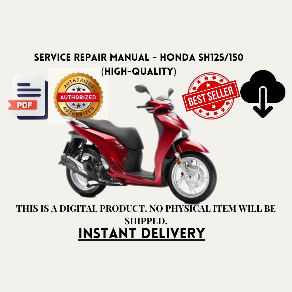 Sh 125 Libretto Uso E Manutenzione Sh 300 Honda Sh125 Libretto