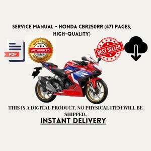 Service Manual - Honda CBR250RR (471 Pages, High-Quality)