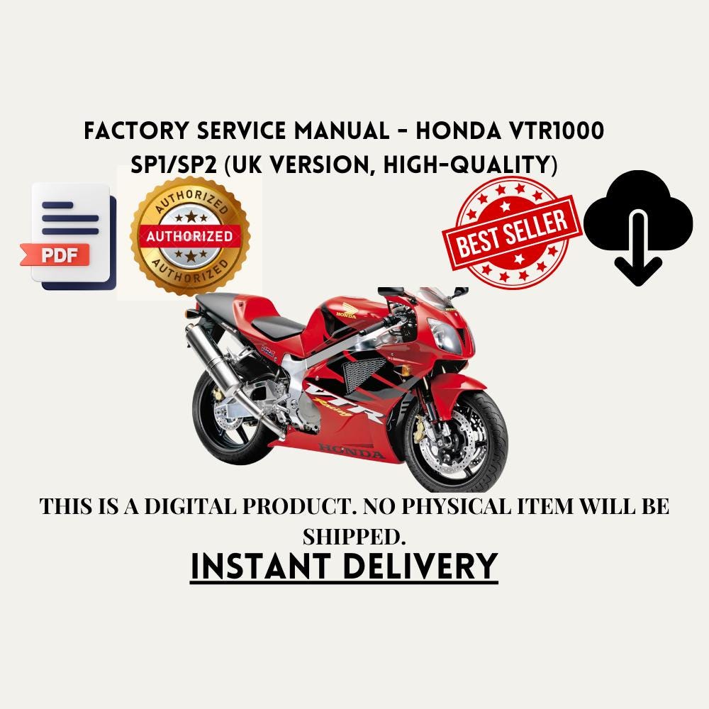 ホンダ　英語版　VTR1000SP-Y サービスマニュアル ホンダ 英語版 VTR1000SP-Y サービスマニュアル カタログ