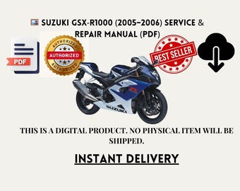 Suzuki GSX-R 1000 L7 L8 L9 2017 - 2021 PDF Service Manual Repair