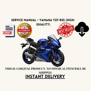 Service Manual - Yamaha YZF-R25 (High-Quality)