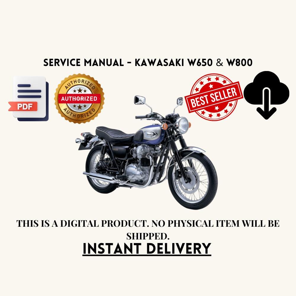Kawasaki W800 サービスマニュアル カワサキ W800サービスマニュアル 【公式通販】