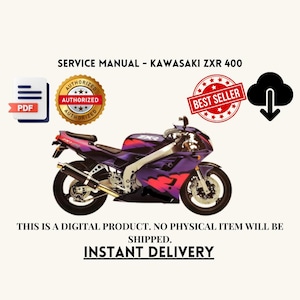Br135b kawasaki zxr logo zxr750 zxr400 zxr250 workshop