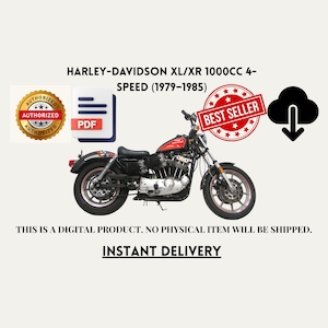 Harley-Davidson XL/XR 1000cc 4-Speed (1979–1985) Digital Service Manual – PDF Download