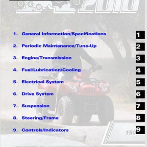 Onderhoudshandleiding Arctic Cat ATV 150 2010 – pdf-reparatie- en onderhoudshandleiding