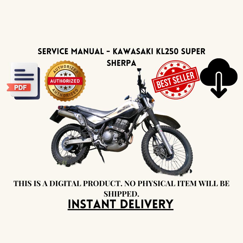 Service Manual - Kawasaki KL250 Super Sherpa - Etsy Israel