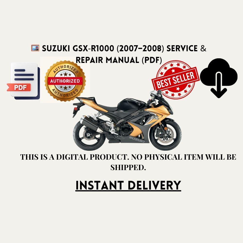 GSX-R 1000 サービスマニュアル 07年式 Suzuki GSX‑R1000 (2007–2008) Service & Repair Manual (PDF) - Etsy