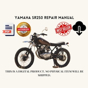 Yamaha SR250 Repair Manual