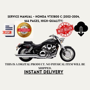 Service Manual - Honda VTX1800 C (2002-2004, High-Quality)