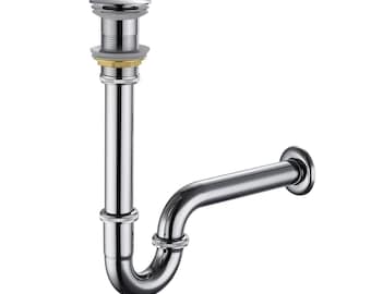 Bathroom Silver Pop Up, Solid Brass Pop Up, Pop Up Set