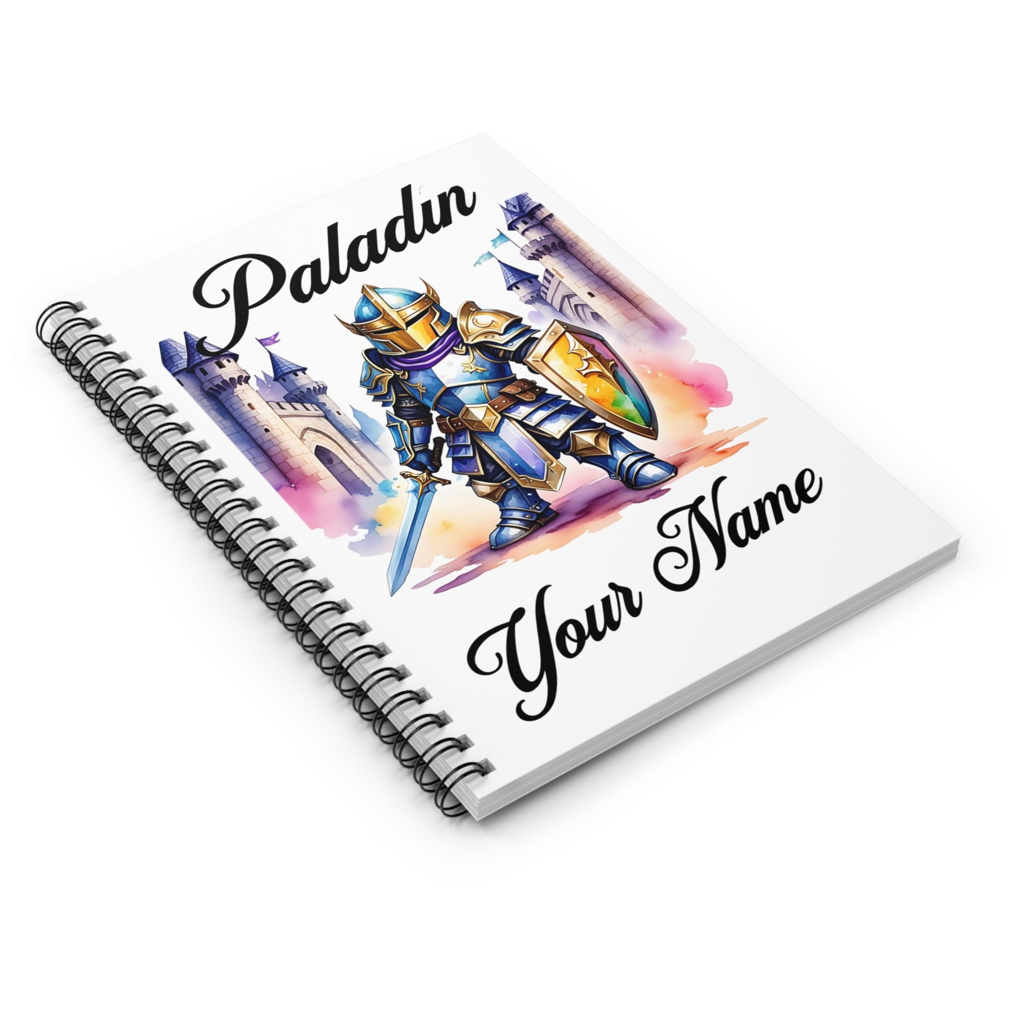 Personalized Paladin Spiral Notebook, Dnd Notebook, Campaign Log ...
