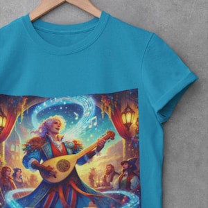 Barde Softstyle T-Shirt, Dungeons and Dragons Shirt, DnD Player Geschenk, Barde Barde Tee, RPG Shirt