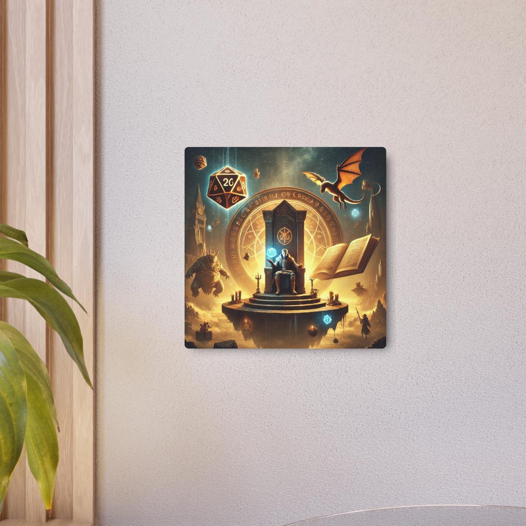 Dungeon Master Metal Art Sign, Dungeons and Dragons Inspired, Fantasy ...