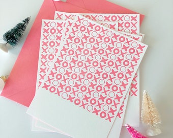 Set of 10 bright letterpress photo cards & envelopes - customizable!