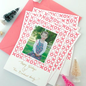 Set of 10 bright letterpress photo cards & envelopes customizable image 3