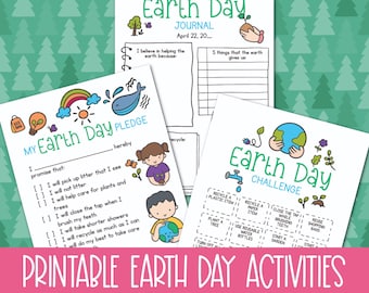 3 Page Printable Earth Day Activities Pack | School Activities | Classroom Activities For Earth Day | Teacher Resources | Homeschool