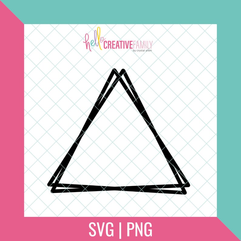 Offset Triangle SVG & PNG Cut File - Digital Download - Cricut Craft ...