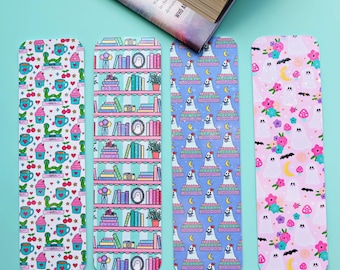 Pastel Double-Sided Bookish Sparkle Bookmarks – Choose Individual or Complete Set