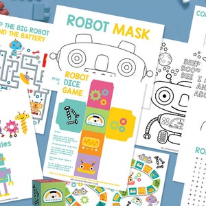 Robot Activities Printable | Kids Activities | Teacher Resources | Homeschool | Child Creativity | Robotic Fun