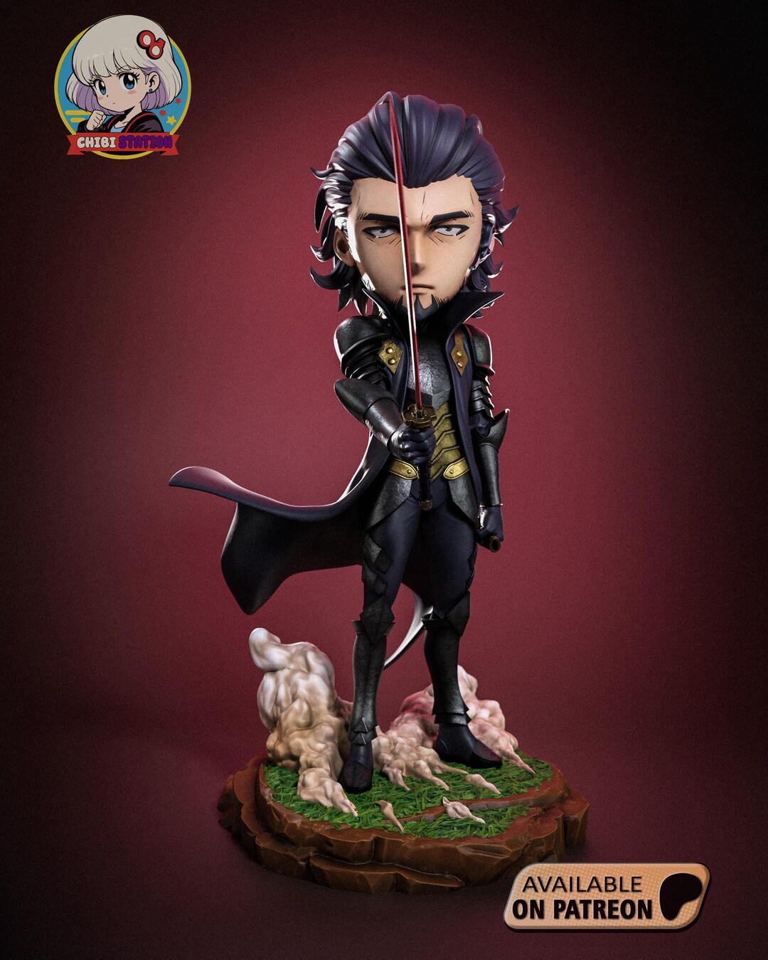 Goto Ryuji Chibi | Solo Leveling Action Figure FAN ART - Etsy