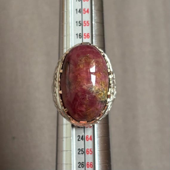 Ruby in Matrix Ring • Natural Ruby Gemstone • Vin… - image 5