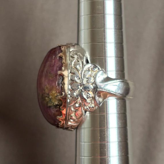 Ruby in Matrix Ring • Natural Ruby Gemstone • Vin… - image 6
