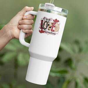 Personalized Teacher Travel Tumbler 40oz: Insulated Stainless Steel Mug