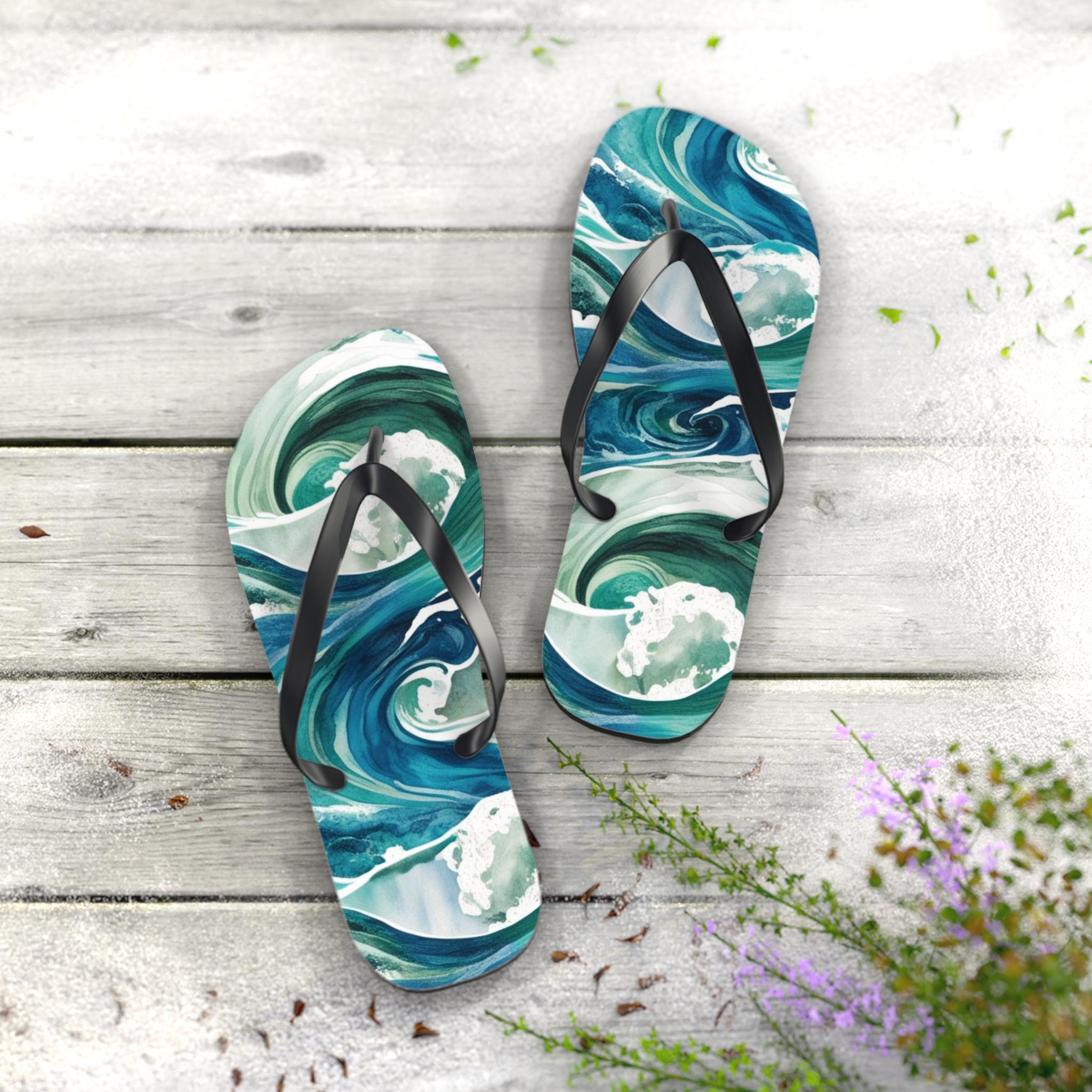 【2plan】Summer Beach flip flops Amazon.com: Womens Flip Flops Summer Beach Sandals 80's