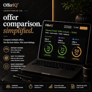 Real Estate Offer Comparison Tool | Multiple Offer Calculator | Seller Net Sheet | OfferIQ™ Onyx Edition