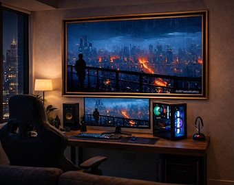 Digital Wall Art for Samsung Frame TV, Above the Noise, (Digital Download JPG File)