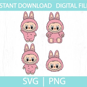 Cartoon Svg, Cute Design Svg, La Bu Bu Svg, Cut files for Cricut, instant download, COD040