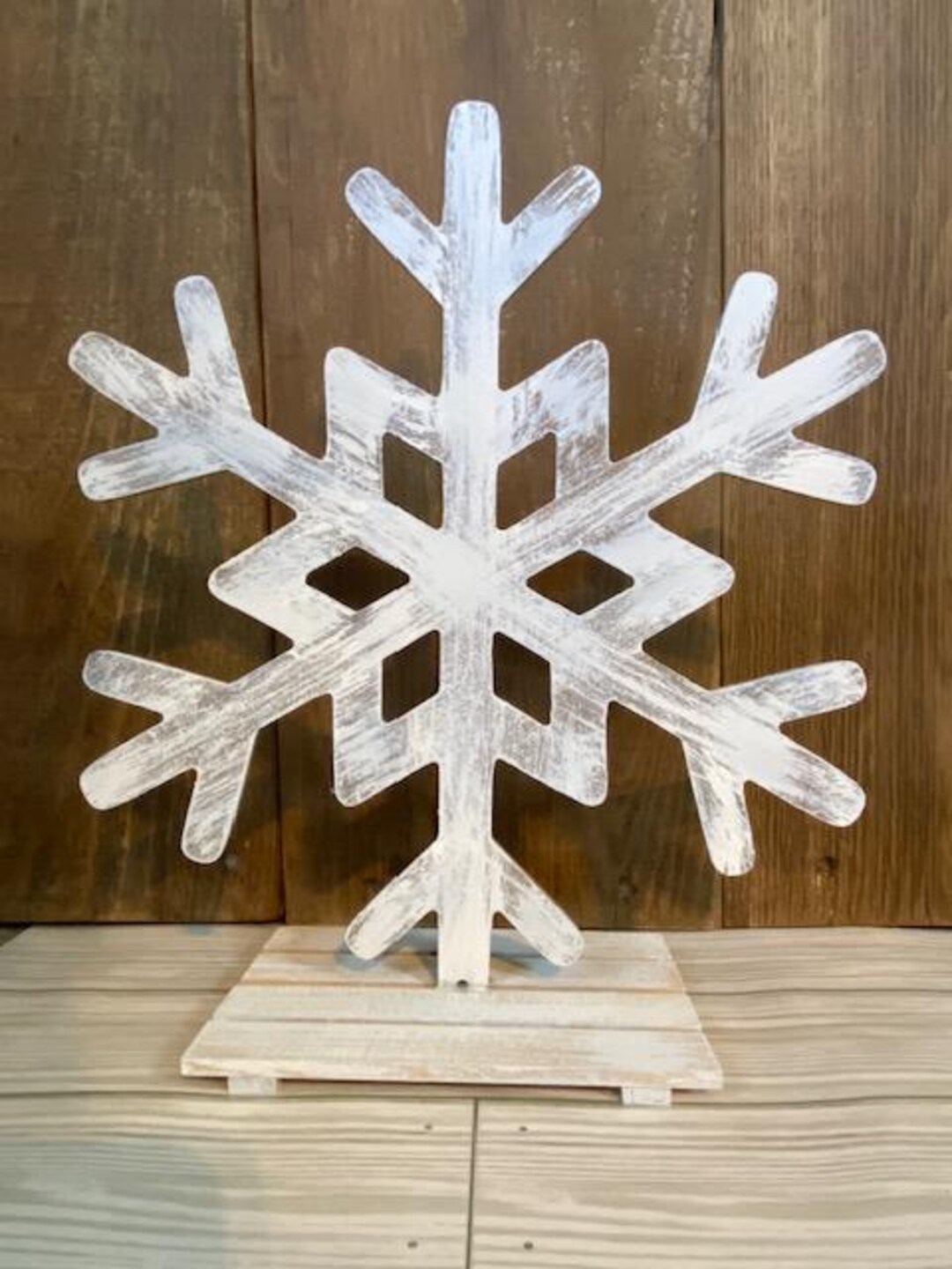 Winter Snowflake Tabletop Decor - Etsy