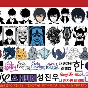 Anime SVG Bundle | Popular Anime And Manga  |Anime Silhouette SVG | High-Quality Vector Art | Anime Craft Designs | Instant Digital Download