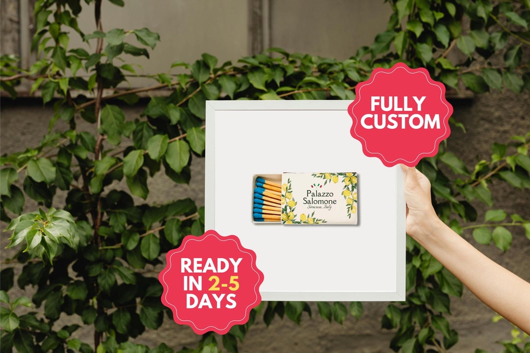 SINGLE CUSTOM MATCHBOOK Art| Personalized Digital Matchbox Gift ...