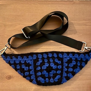 Crochet Fanny Pack | Unisex Crossbody Bag | Handmade Acrylic Belt Bag | Adjustable Strap | Zippered Pouch | Women’s Crochet Bag | Sling Bag