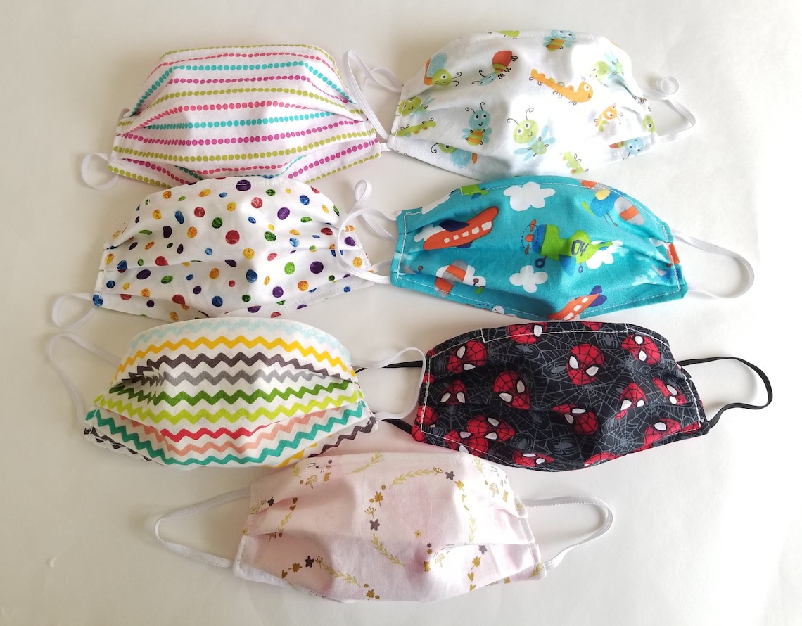 Toddler Face Mask 23 year olds more fabric options Etsy
