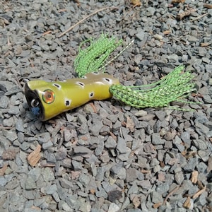 Froggy pop Popping wooden fishing lure by www.GartnerBaits.com