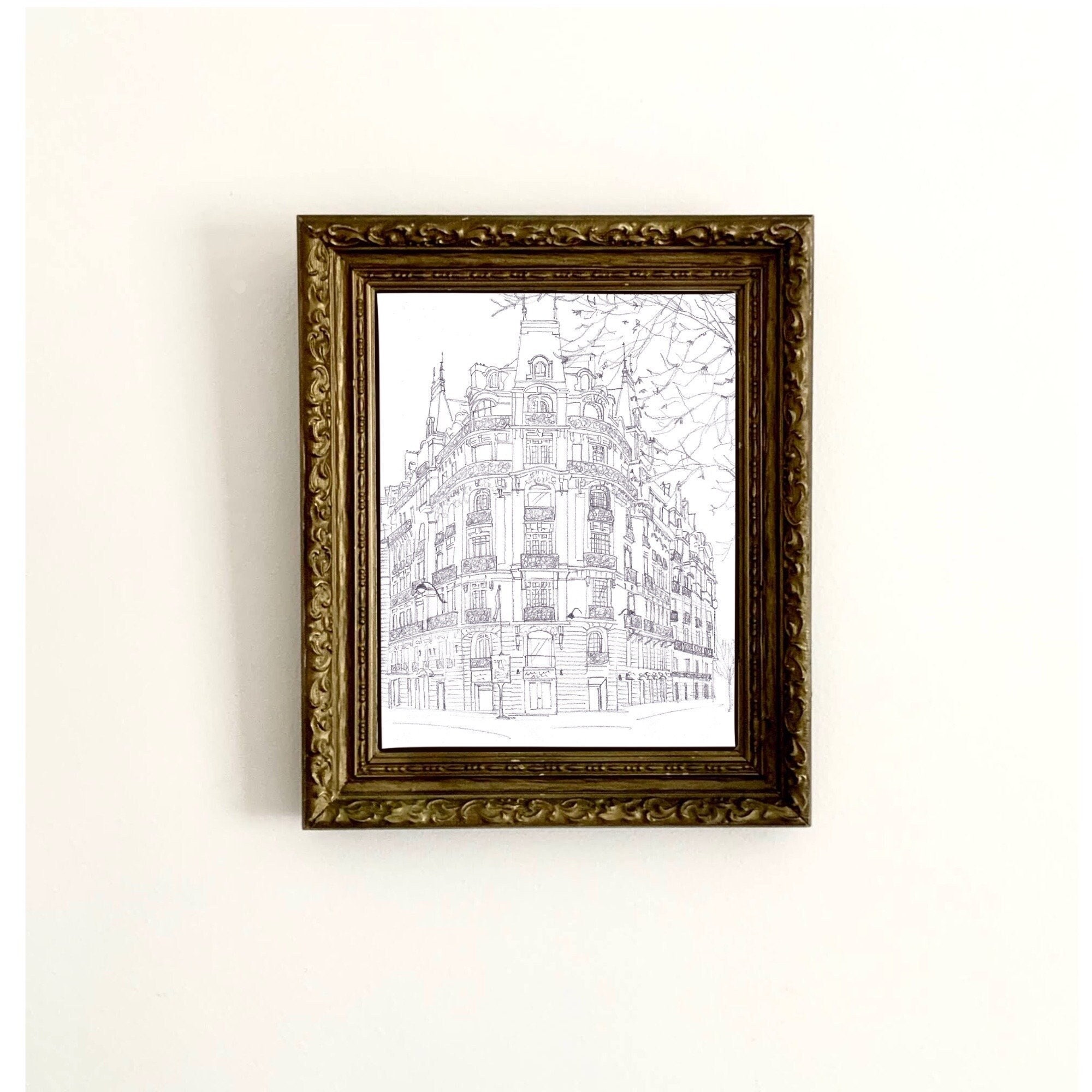 france vintage 邸宅のデッサン france vintage 邸宅のデッサン - メルカリ