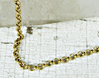 Gold Rolo Chain Anklet Beach Wear Jewelry Hippie Boho Summer Gift A5941