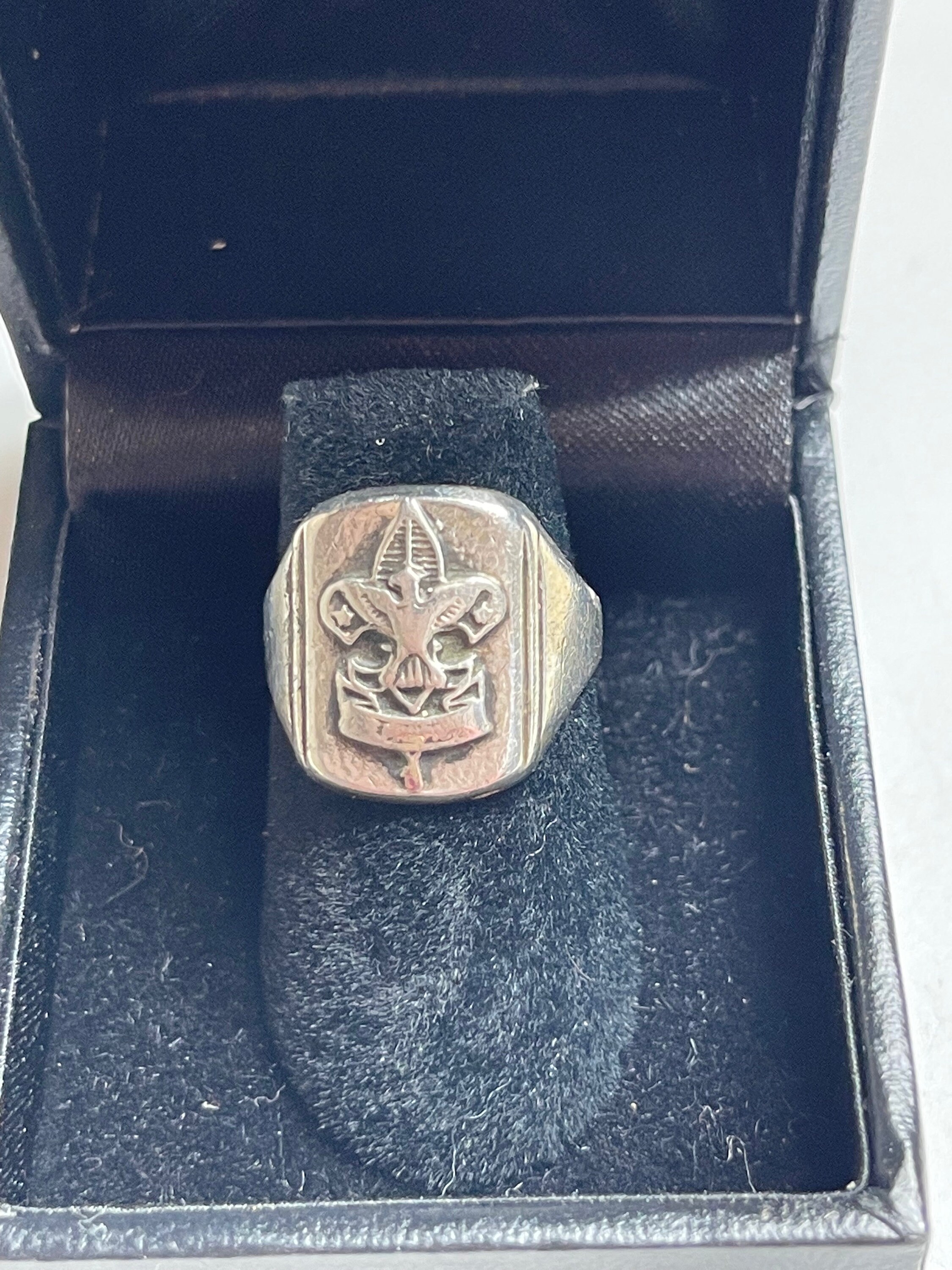 Vintage Sterling Silver Boy Scout Ring VR843 Etsy