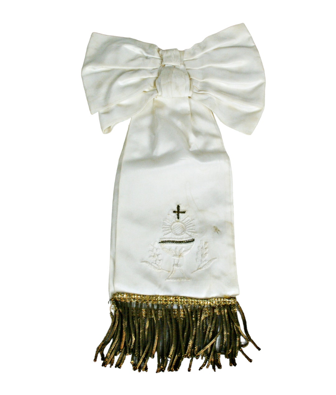 Antique French Jabot Childs First Communion Jabot Gold Bullion Etsy