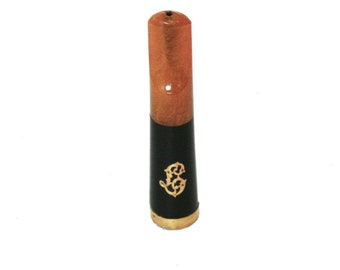 Vintage Initial C Gold Collar Cheroot Bakelite Holder Antique Cigar Smoking Tobacciana Collectible