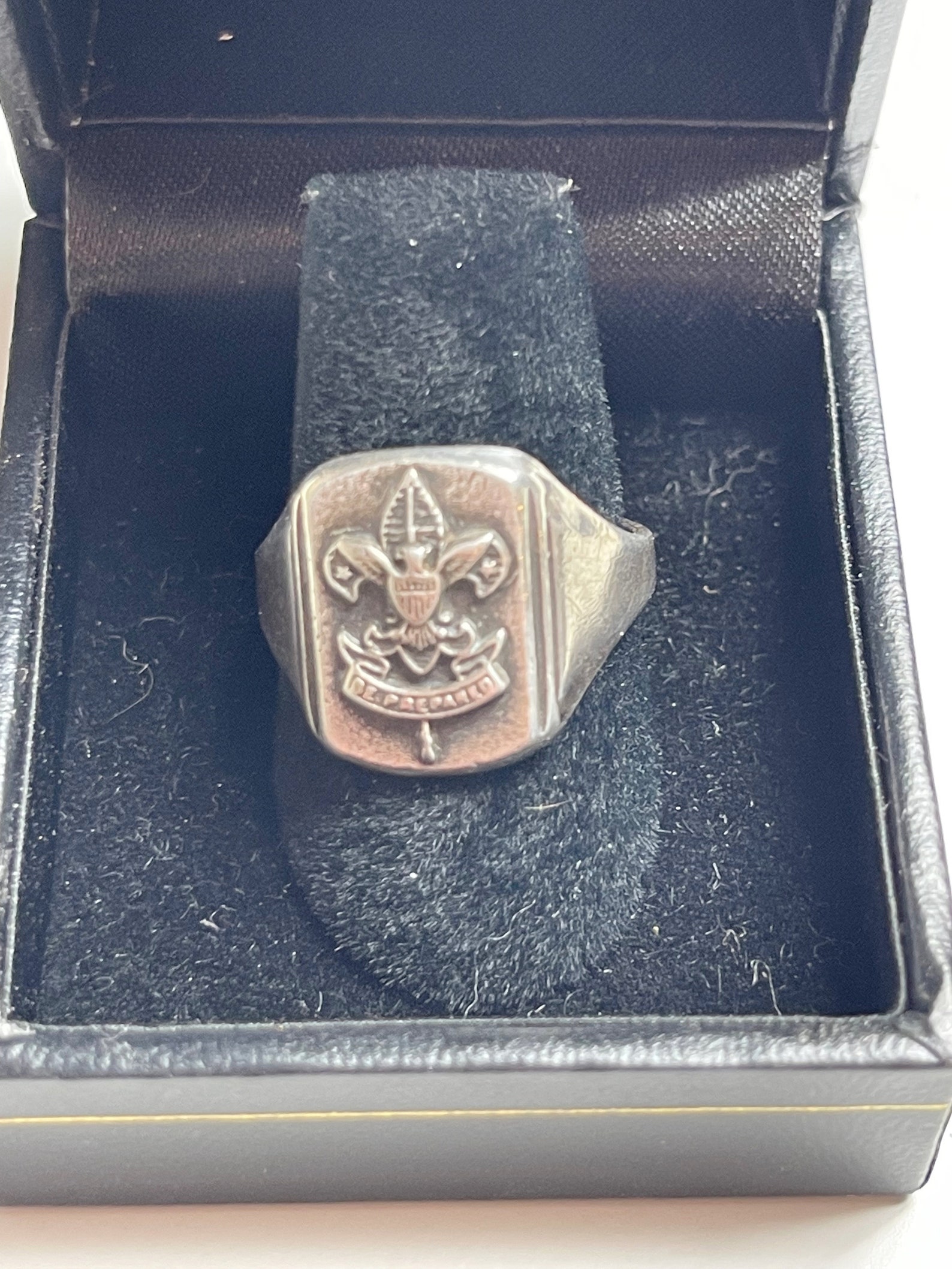 Vintage Sterling Silver Boy Scout Ring VR850 Etsy