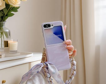 Étui de téléphone antichoc avec dragonne pour écharpe - Samsung Galaxy Z Flip