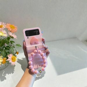 Cute Bracelet Phone Case for Samsung Galaxy Z Flip 7 6 5 4 3 – Hinge Protective Cover for Z Flip 5