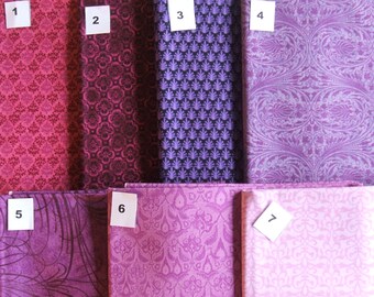 Legendary Basics Fuchsia Purple Pink Selection Tonals Jason Yenter In the Beginning Fabric Choose Colors One Yard