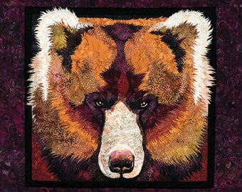 Autumn Eyes Bear Toni Whitney Fusible Applique Quilt Pattern