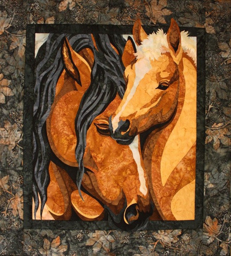 Pride & Joy Toni Whitney Horse Fusible Applique Quilt Pattern Etsy